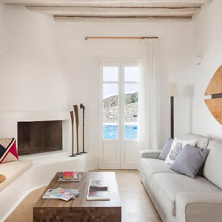 Excellent Mykonos Apollo 3 Bedrooms Stunning Sea Views Psarrou וילה Mykonos Town
