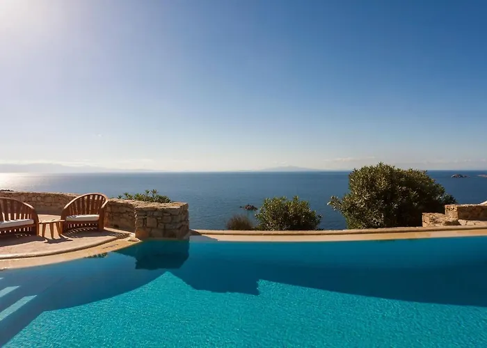 빌라 Excellent Mykonos Apollo 3 Bedrooms Stunning Sea Views