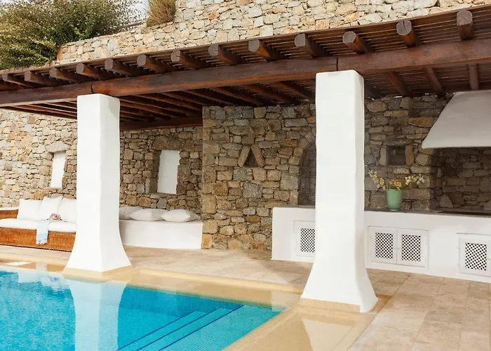 Villa Excellent Mykonos Apollo 3 Bedrooms Stunning Sea Views *